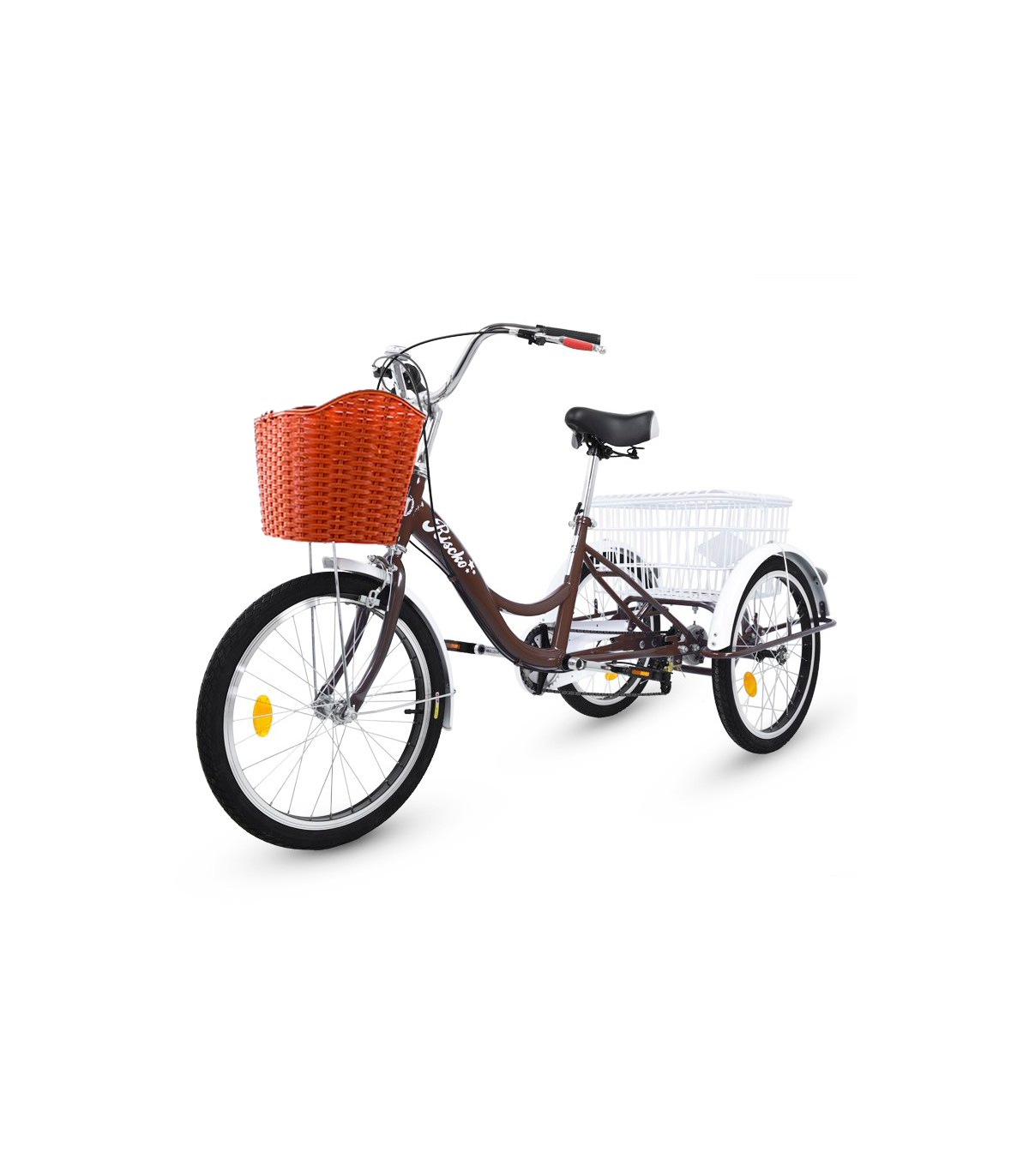 Bicicleta Plegable Triciclo Adultos R24 Canastilla 1 Vel