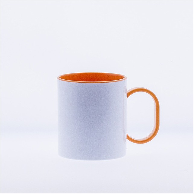 Taza Pl Stico Bicolor Con Asa De Color Para Sublimaci N