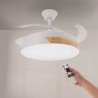 Ventilador de Techo con Lampara Led MESSE Nature, mando a distancia 3 años de Garantia